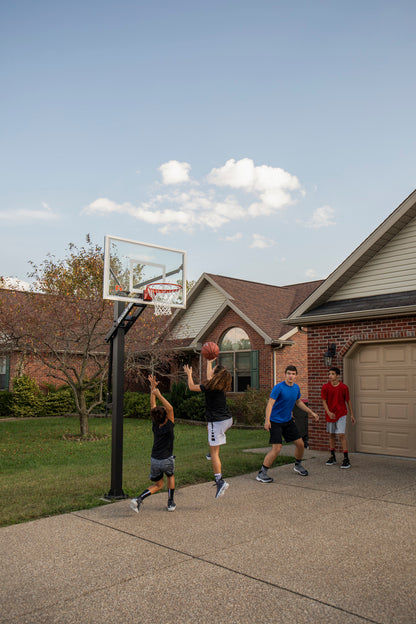 Goalrilla GS54C Sistema de aros de baloncesto en marcha