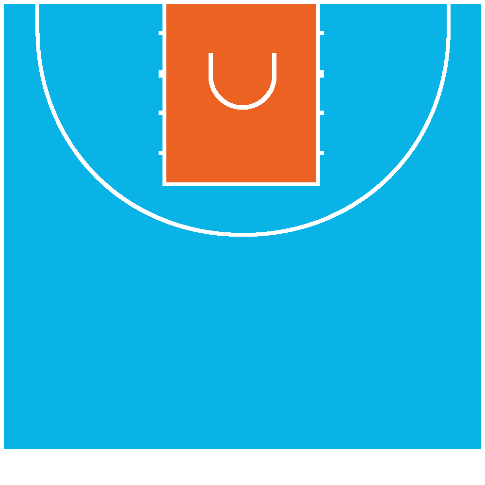15x14m Mehrzweckgericht mit FIBA 3x3 Basketball